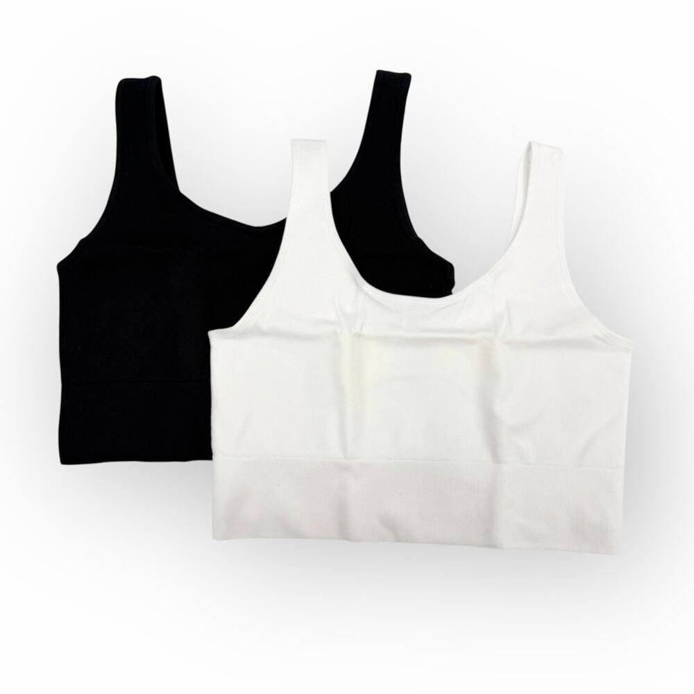 Comfy Bra Women’s Light Support Seamless Yoga Bralette 2 pack Size XL